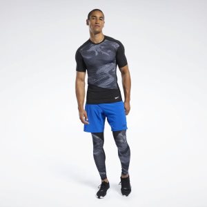 Reebok Compression T Shirt Herren - Schwarz - DE 290-ISD